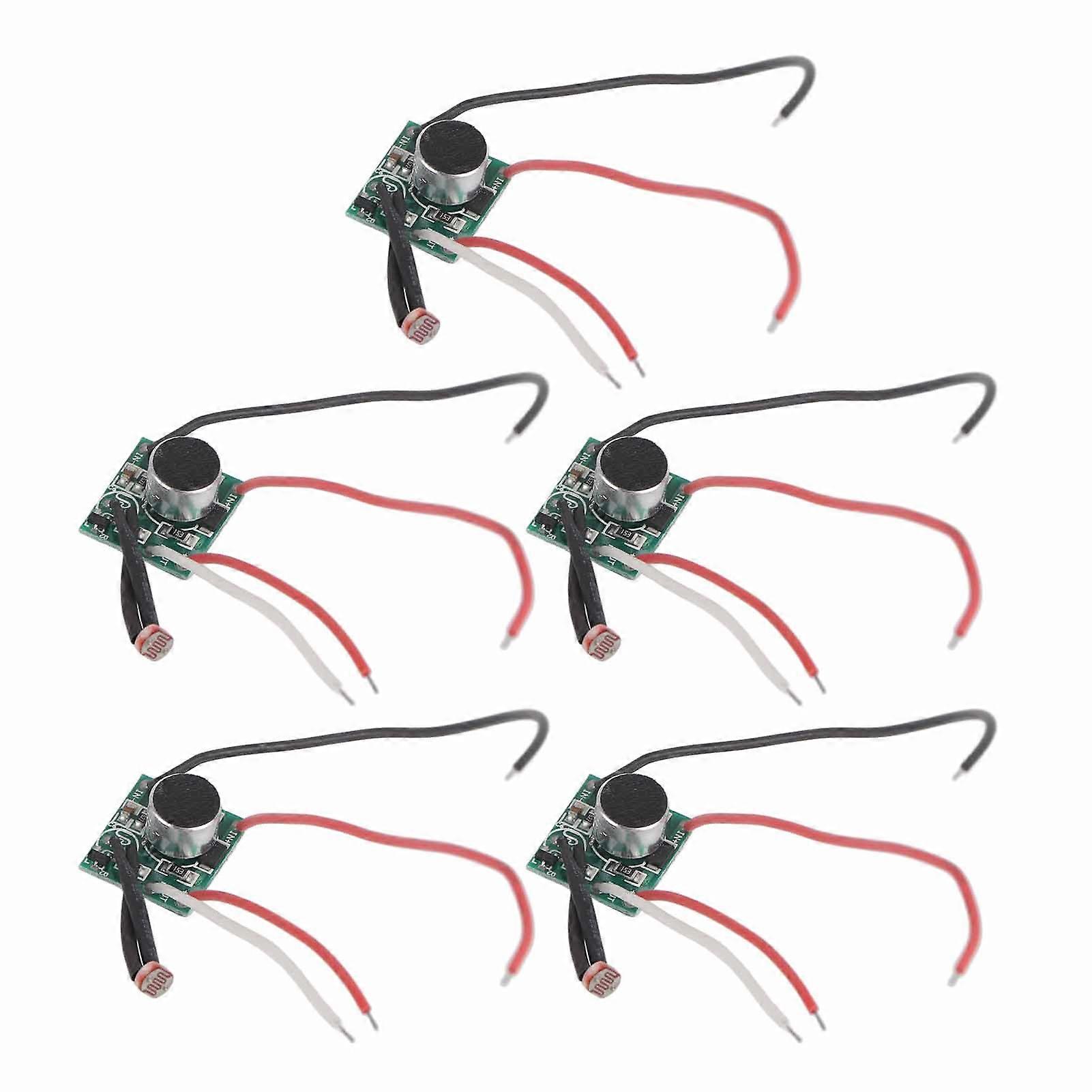 5Pcs lydkontrollbrytermodul Solar Light Sensor Module kretskort DC 3V?30V