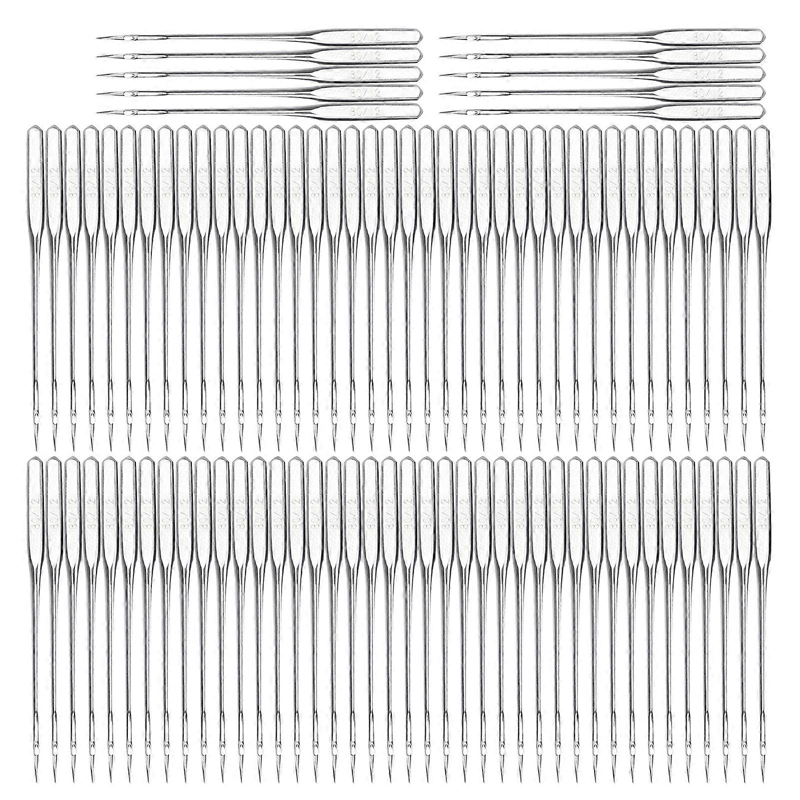 100kpl korkean kovuuden teräs kotitalouksien ompeluneula ompelukoneen tarvikkeettarvikkeettyyppi 12