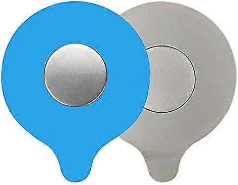 Nirvana Pcs Silicone Bath Plug, Rubber Bathtub Drain Stopper for Tub and Sink (Grey,Blue)
