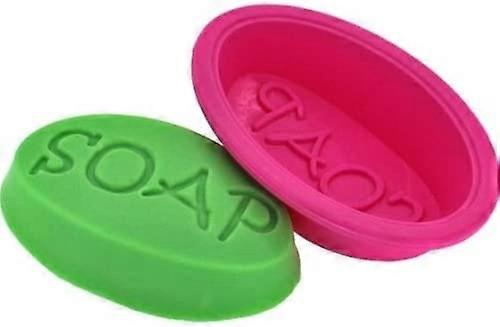 2pcs Food grade silicone oval mold for soapsSOAP