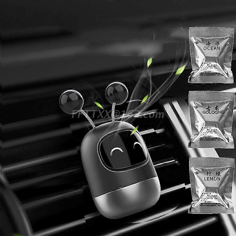 Aromatherapy Clip/Paste Cartoon Robot Perfume Diffuser Air Vent Creative Car Accessories Souvenir Present for Adults JOHX