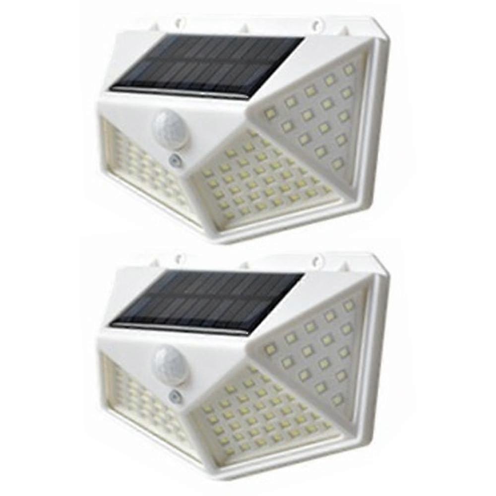 Utendørs Solar Light Motion Sensor Solar Powered Utendørs Wall Lightwhite