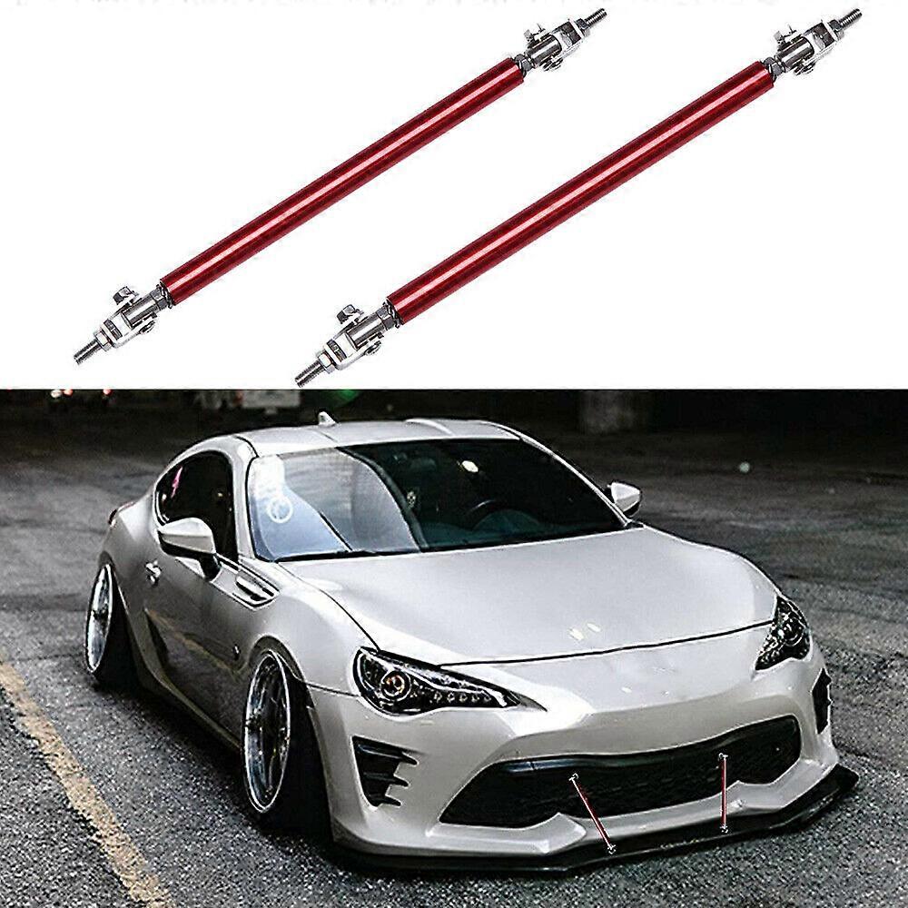 Front Bumper Lip Splitter Strut Rod Tie Support Bars For Chevy Camaro Adjustable 2PCS 8" to