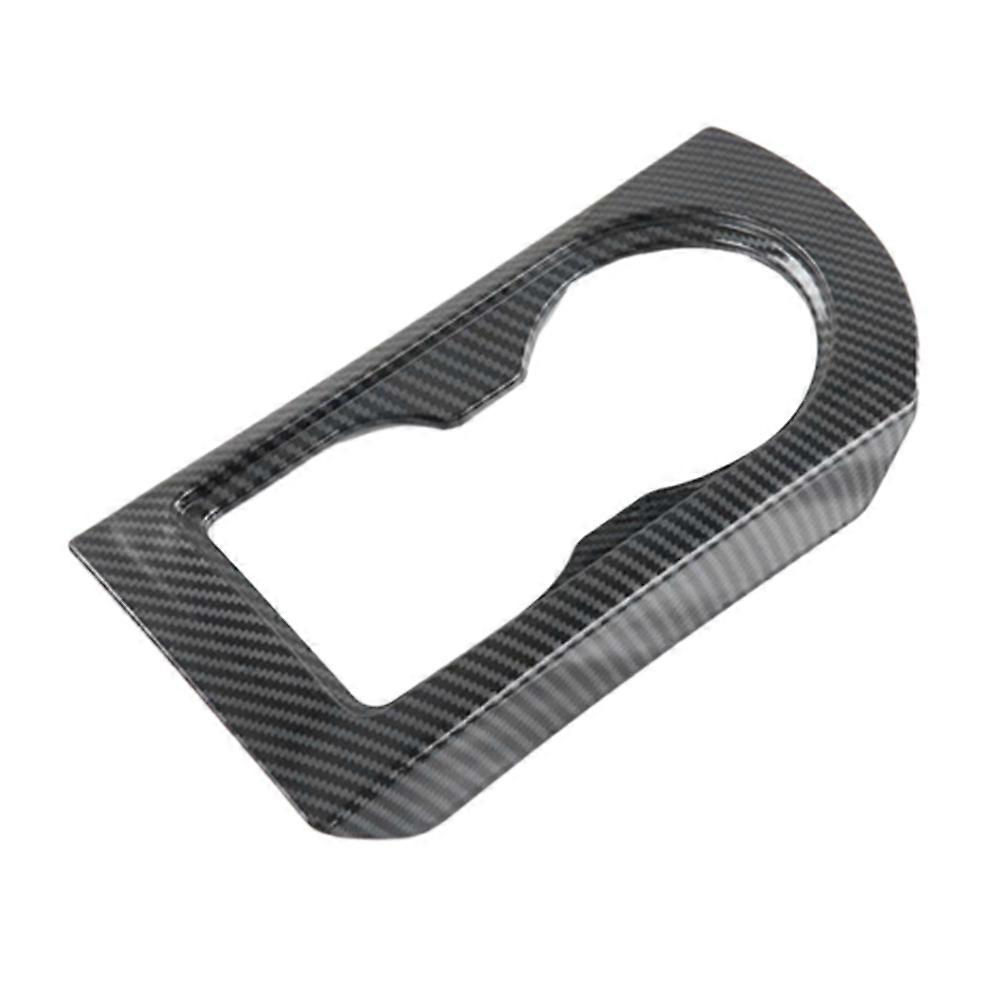 Car Carbon Fiber Center Console Water Cup Holder Decoration Cover Trim Stickers for D-MAX 2021+