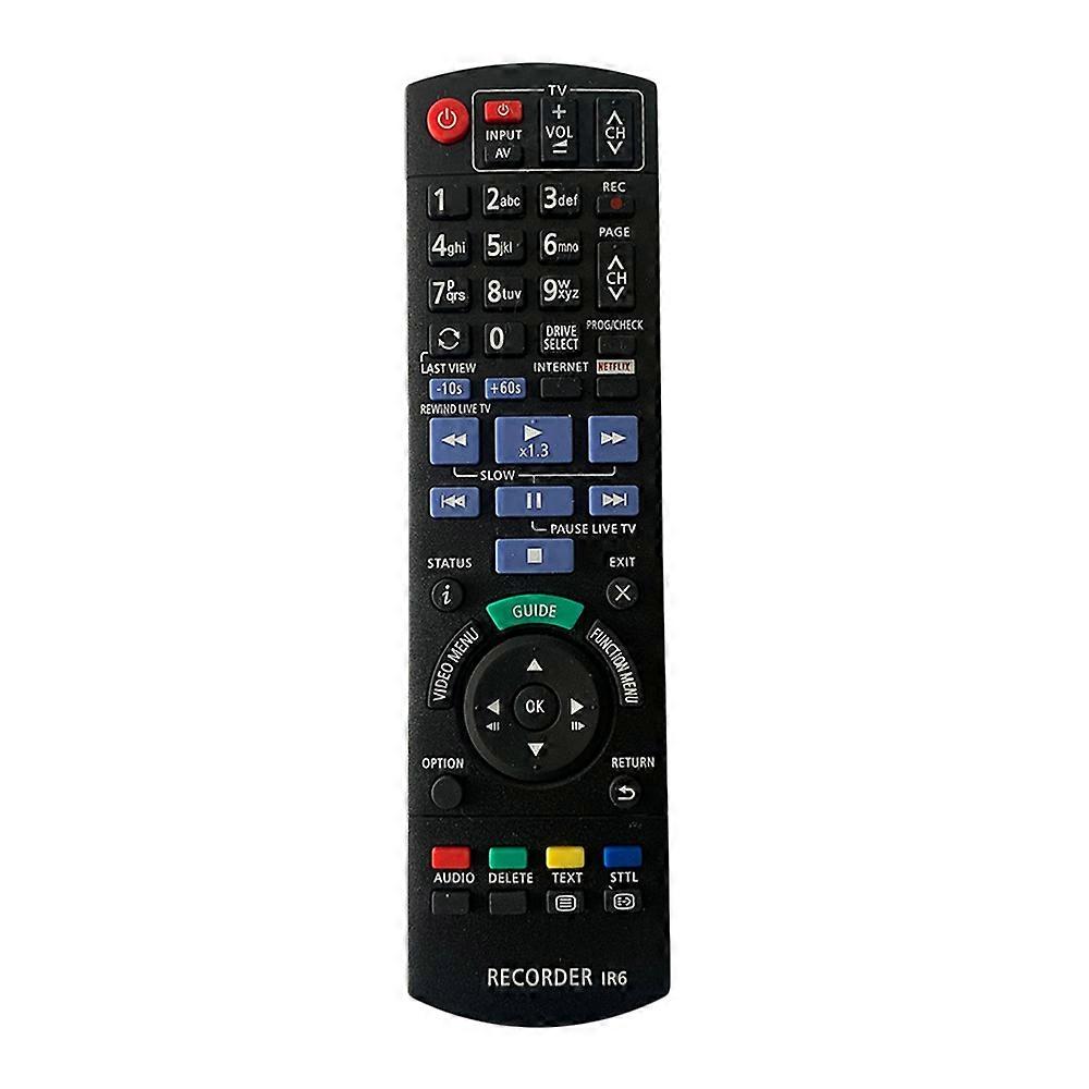 New Replacement Remote Control For Panasonic N2QAYB00107 Blu-Ray DVD Recorder