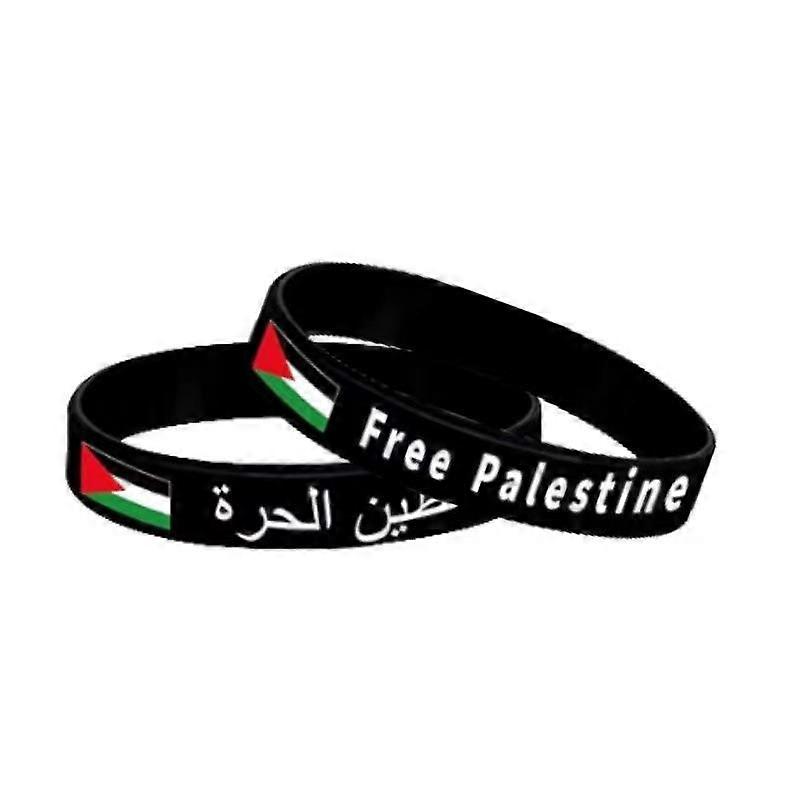 سوار معصم فلسطين سيليكون مجاني للرجال والنساء - سوار مستوحى من