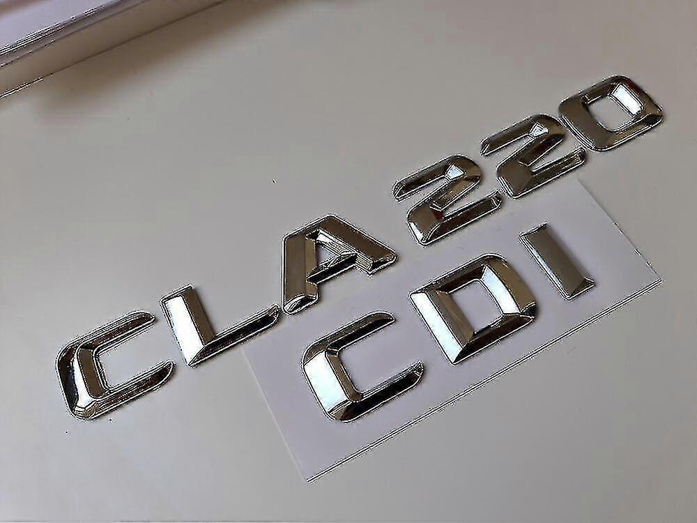 Cla220 Cdi ασημένιο/χρώμιο γράμμα αριθμός μπότας έμβλημα Cla Κατηγορία Mercedes