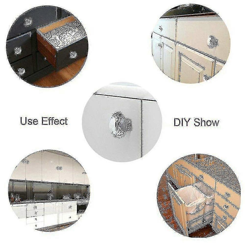 Clear Crystal Diamond Glass Door Knobs Cabinet Cupboard Drawer Pull Handles