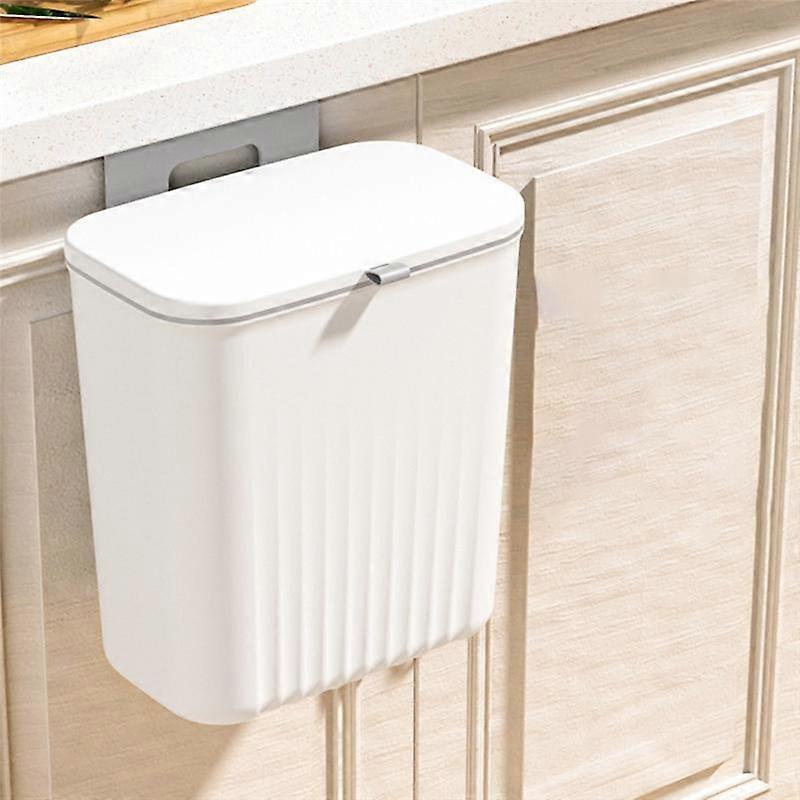 Kitchen Trash Can Household Cabinet White