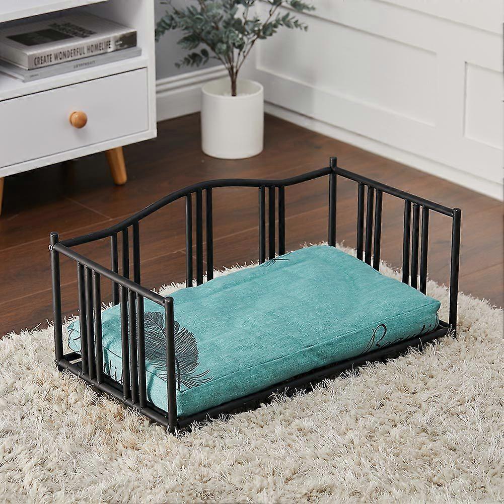 Dog Bed Metal Frame Pet Bed with Cushion