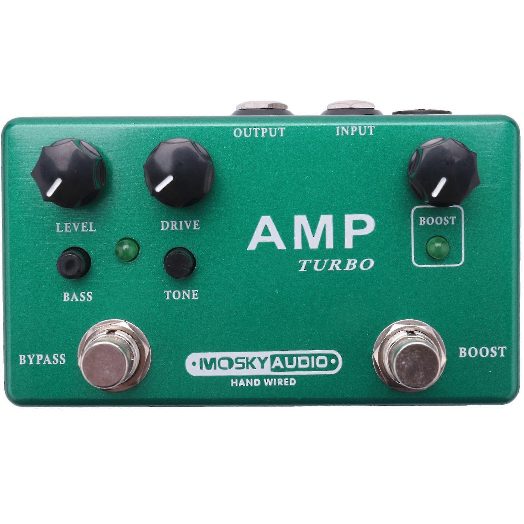 Mosky Amp Turbo Guitar Effect Pedal 2 In 1 Boost Overdrive Effects True Bypass
