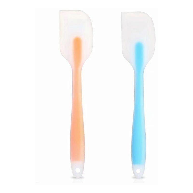 Silicone Spatula, Kitchen Pastry Spatula Heat Resistant Silicone Brushes and Spatula - Silicone Utensils Set of 2 Pastry Spatula SE