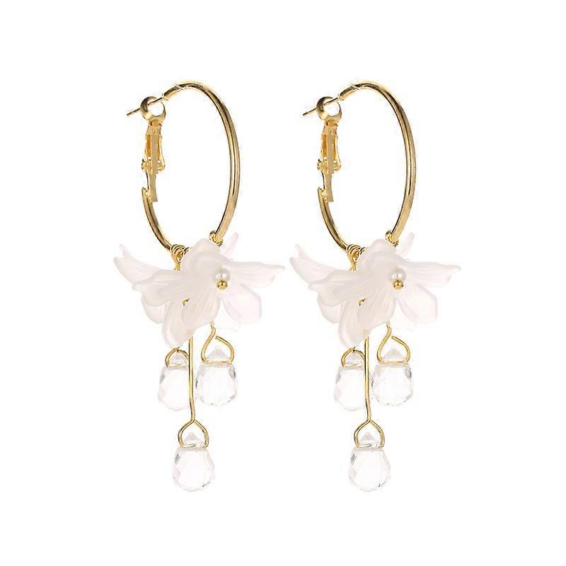 Transparente Blume Ohrringe Schmuck