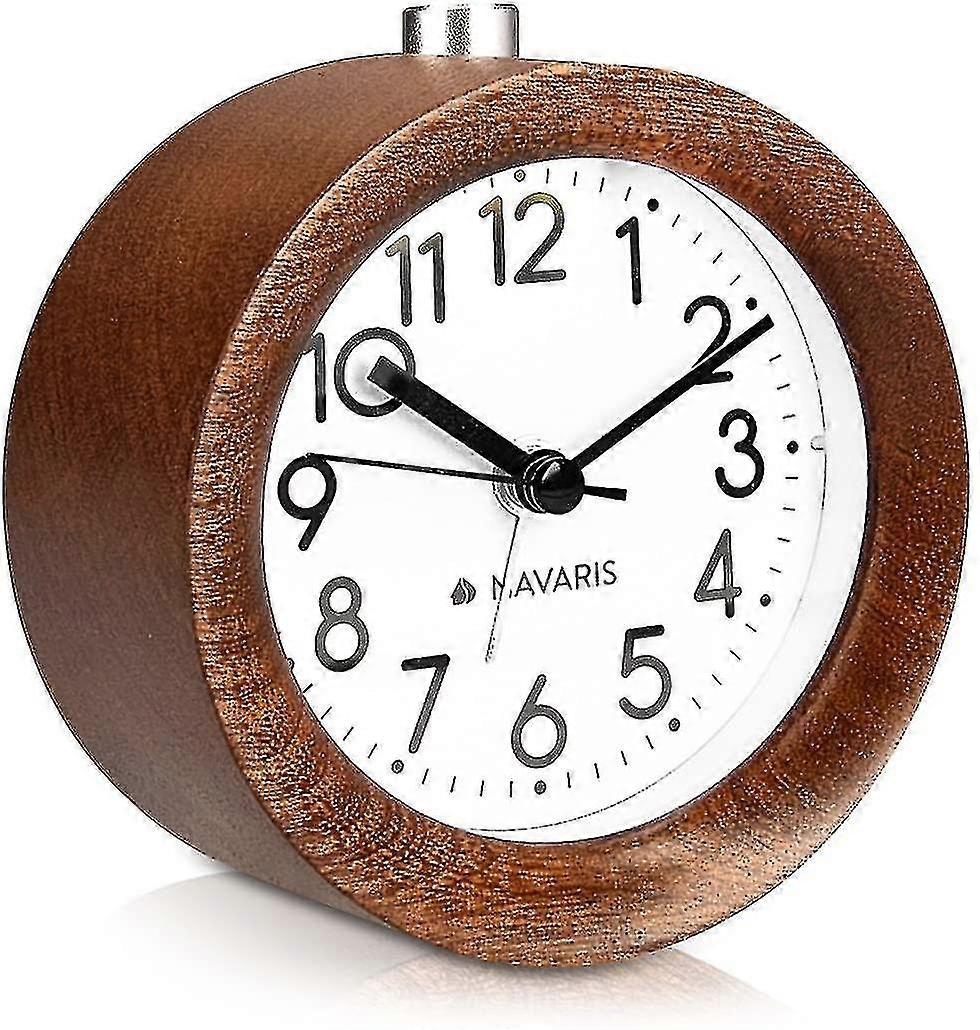 Analog Alarm Clock, Travel Alarm Clock Alarm Clock Without Ticking