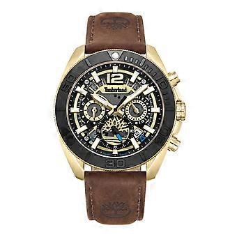Timberland marshfield Montre analogique à quartz pour hommes avec bracelet en cuir de vachette TDWGF0041702