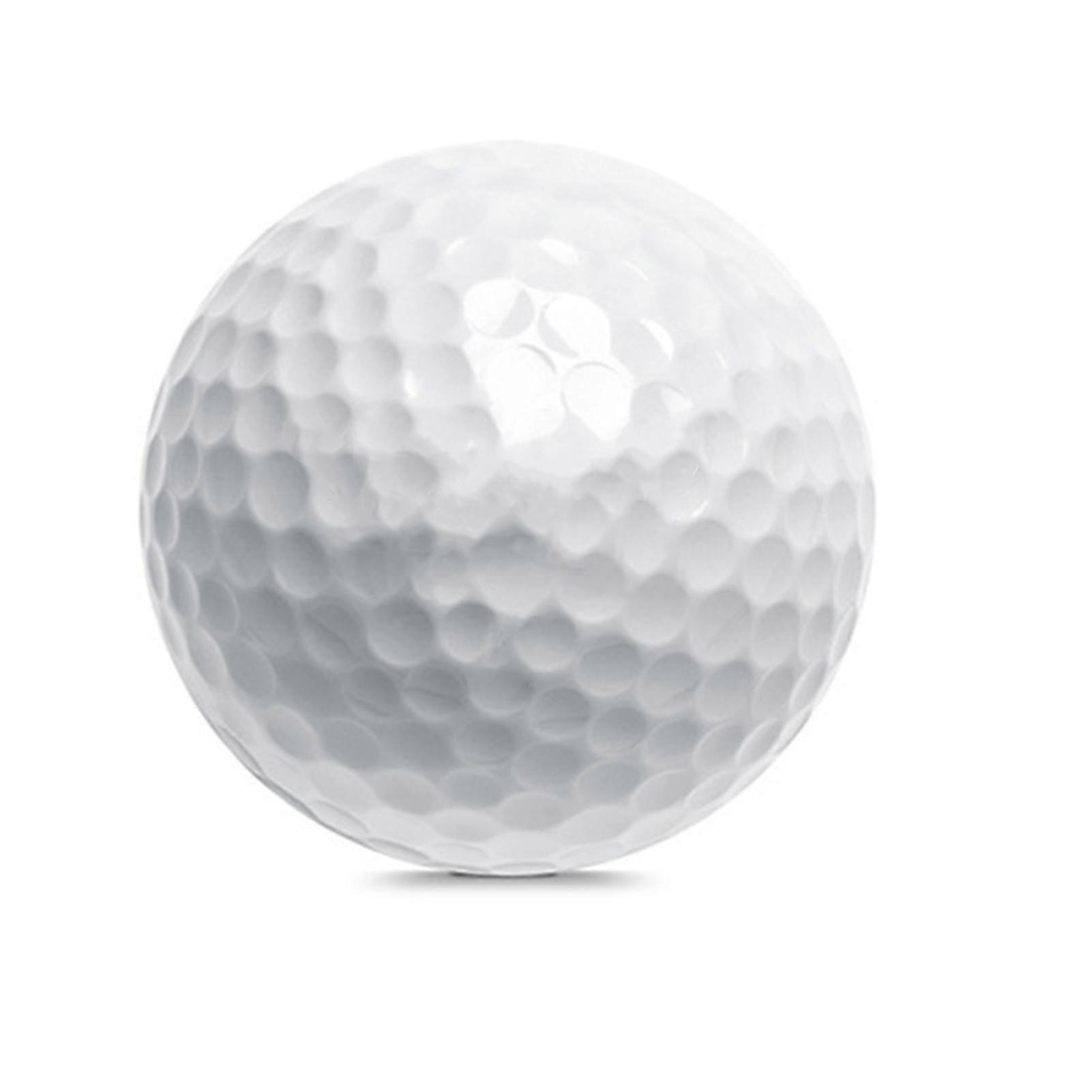 White Two-Layer Golf Practice Ball Portable Lightweight Golfs Ball Golfs Equipment