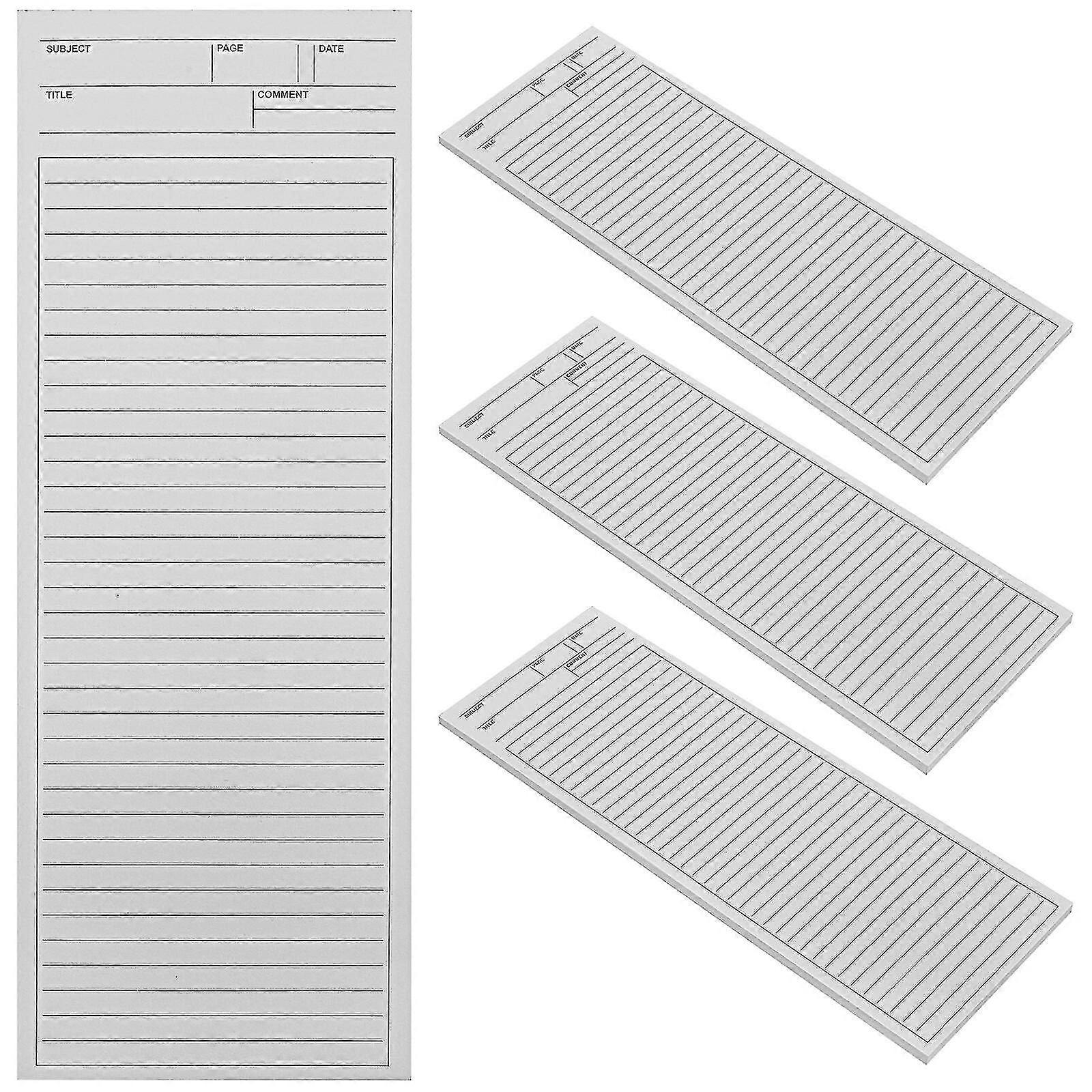 4pcs Long Notepad Memo Pads Pocket Notebook Memo Notebook Daily Plan Notepads