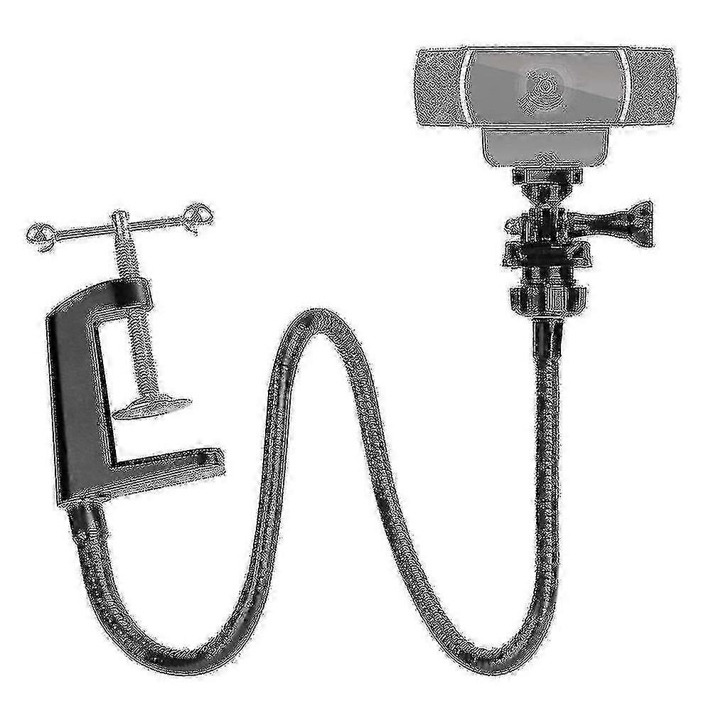 H-Camera Bracket With Enhanced Desk Jaw Clamp Flexible Gooseneck Stand For Webcam Brio 4k C925e C922x C922 C930e C930 C920 C615