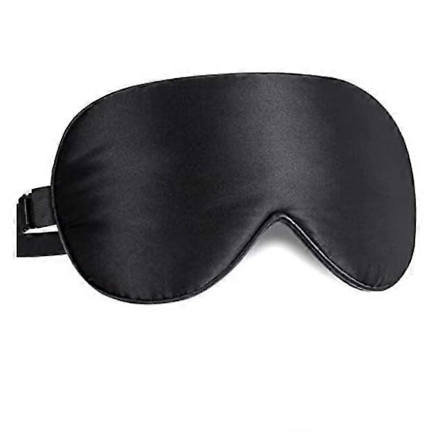 Masque de Nuit, Masque de Sommeil,Anti-Lumire Ultra-Douce & Confortable 100% Soie Naturelle Masque de Voyage Masque de Yeux avec Sangle Rglable et Bou