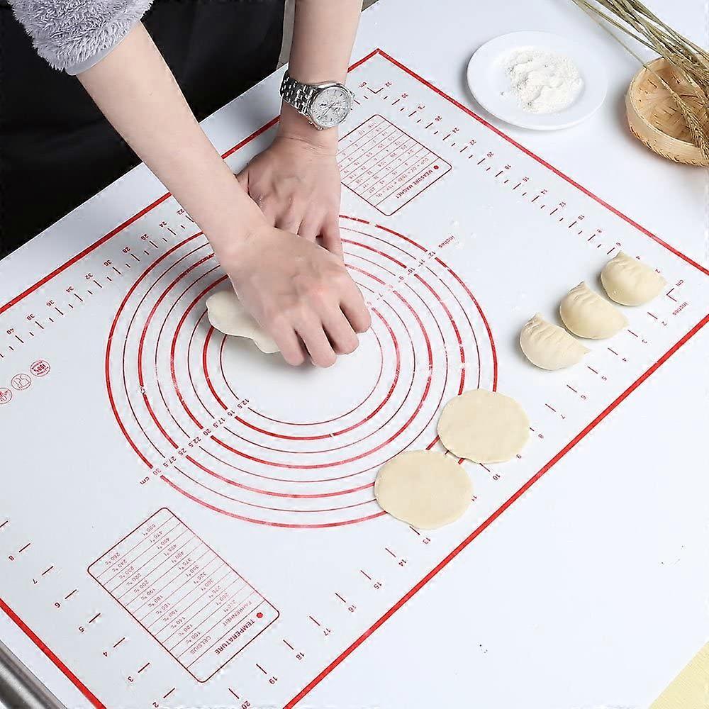 Silicone mat baking mat Silicone dough mat Reusable non-stick non-slip with measurement, 60 x 40 cm