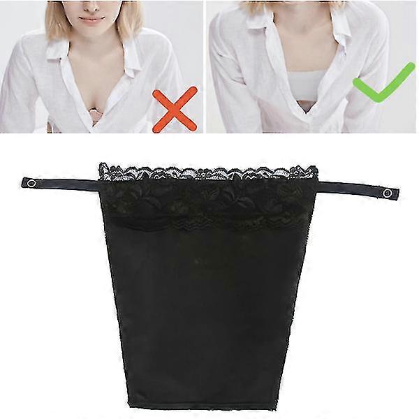 3pcs Lace Clip-on Mock Camisole Bra Insert Overlay Modesty Panel Mock