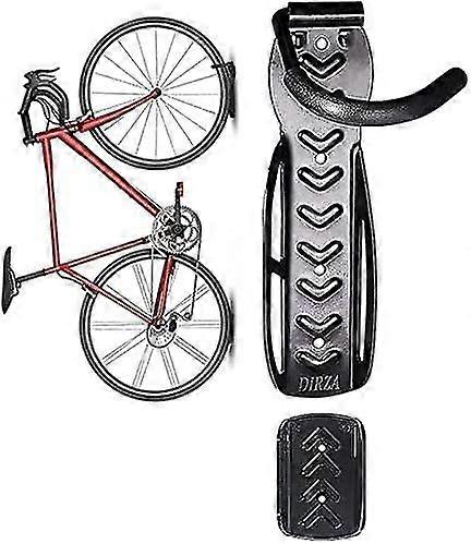 Bicycle Rack For Garage (ultimate Gray) Bicycle Wall Mount Hanger Hooks Indoor Vertical Storage System Holds Up To 68 Lb With Tire Tray & Screws