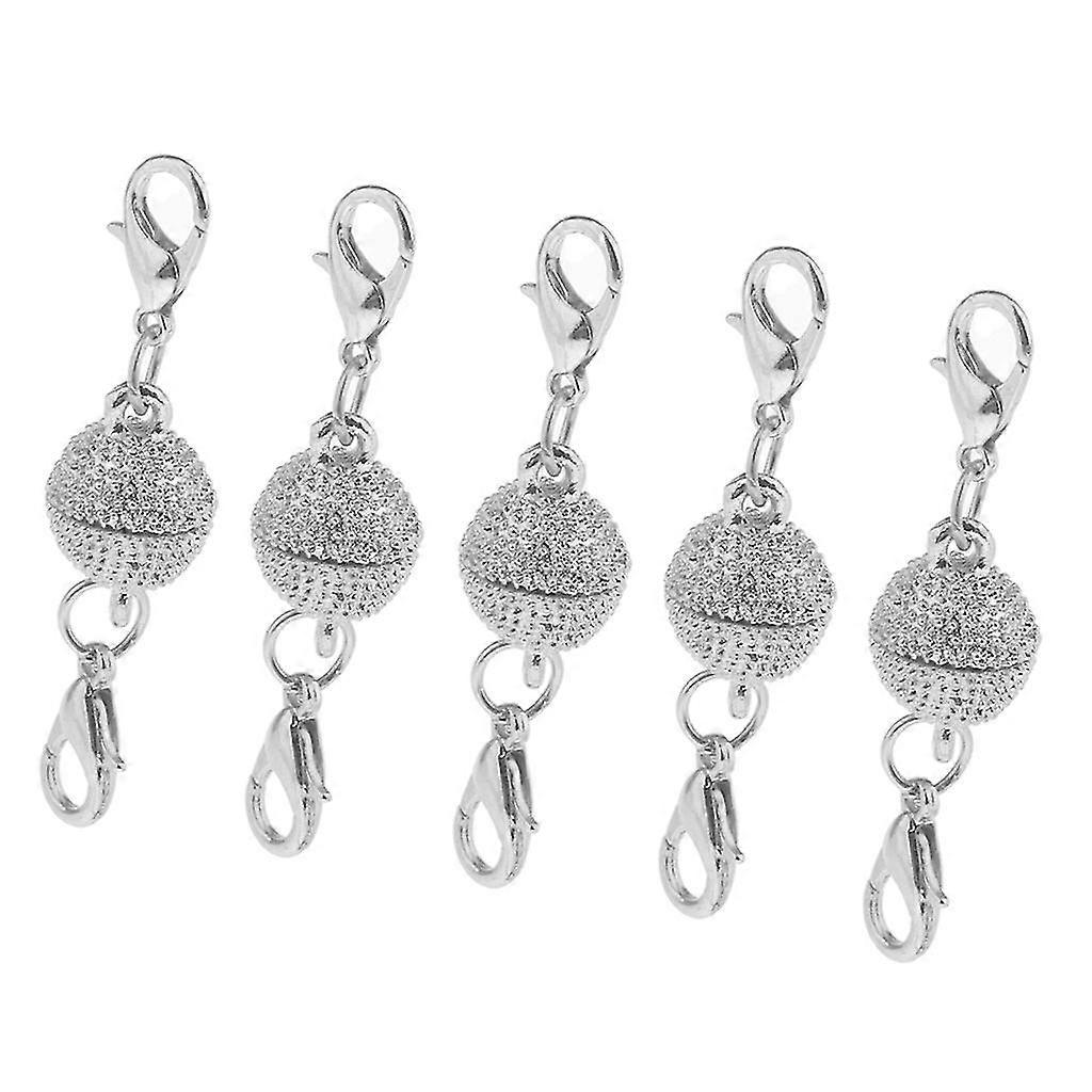 5 Pieces Magnetic Clasps With Double Snap Hooks For Necklace Bracelet