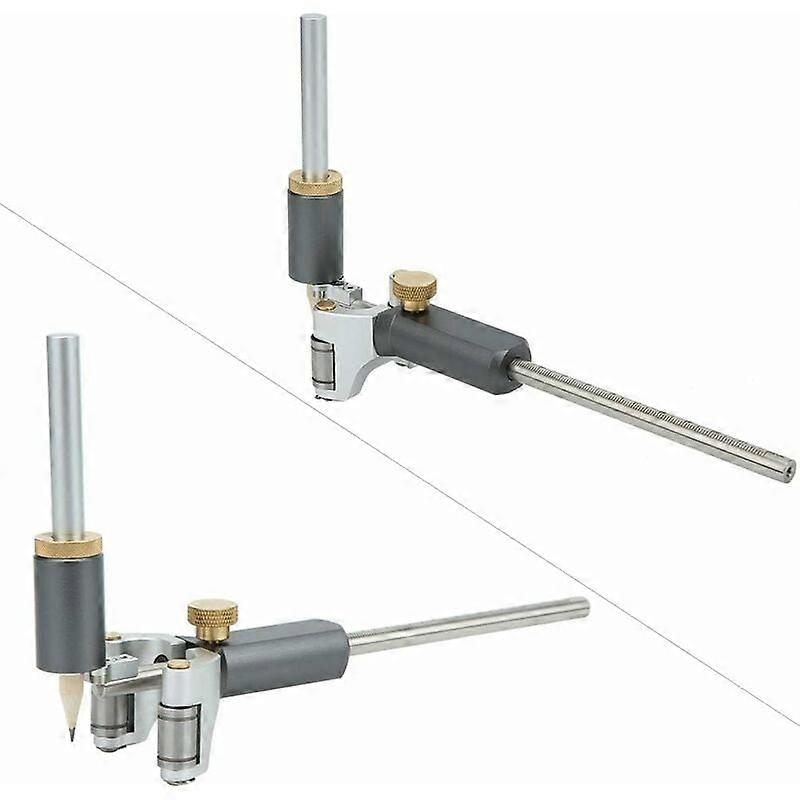 Marking Gauge, 2 in 1 Woodworking Scribing Gauge Adjustable Precision Marking Gauge Multifunction Marking Tool  Surveying