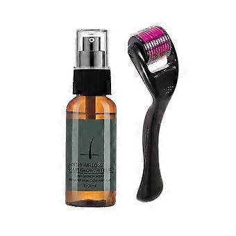Natural Men Beard Growth Roller Kit Men's Beard Growth Oil Nutriting Enhancer