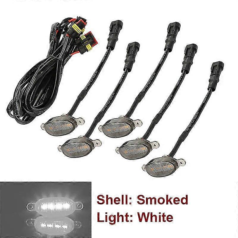 5Pcs/Set LED Car Lights Automobile Front Grille Signal Lamp Universal Car Led Eagle Eye Light Kit Fit For Pickup Off-Road SUV