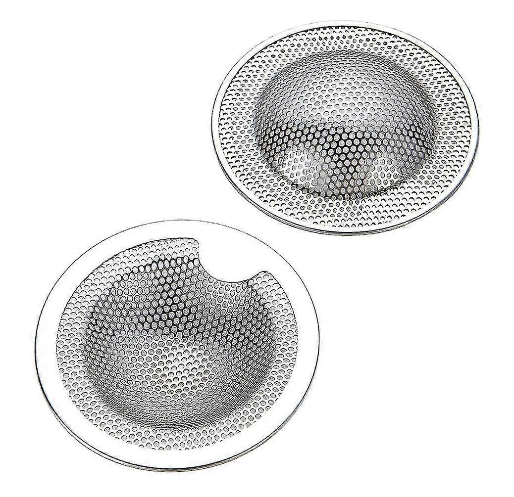 Crépine d’évier en acier inoxydable Ensemble de 2 Pcs