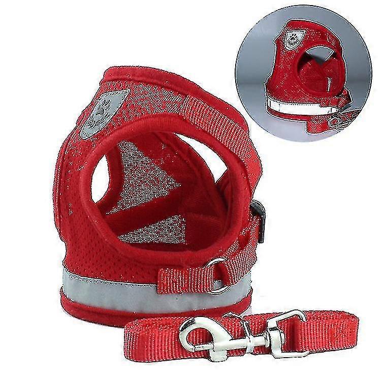 Dog Harness And Leash Set For Walking Cat And Small Dog Harness Soft Mesh Puppy Harness Adjustable Cat Vest Harness