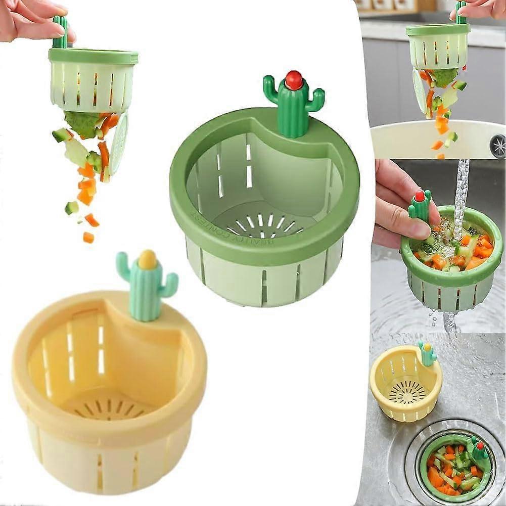 Cactus Kitchen Sink Drain Strainer, Press Automatic Dumping Basket,100% NEW