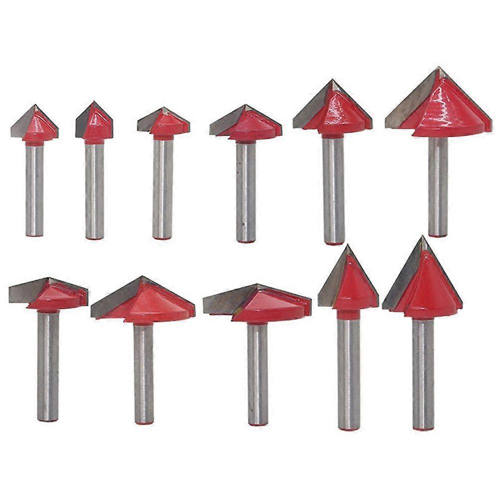 1pc High quality 3D End Mill CNC Solid Carbide Woodworking Milling Cutter 6mm V Bits Machine Tools Wood Router Bit