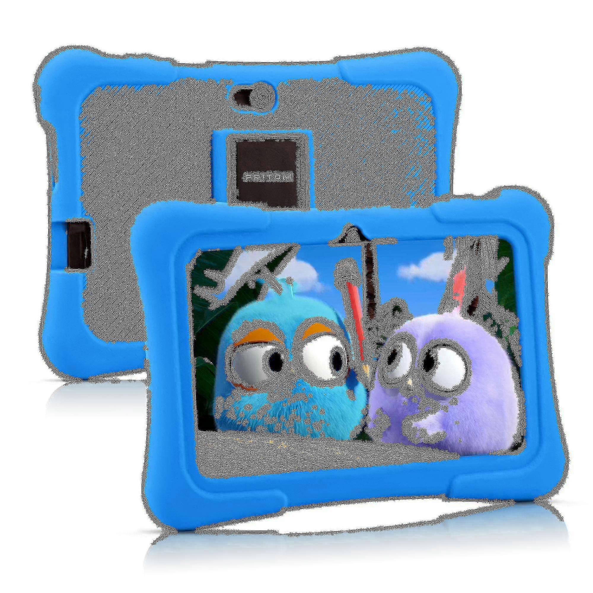 Pritom K7 7 Inch Children's Tablet with Protective Cover - Light Blue