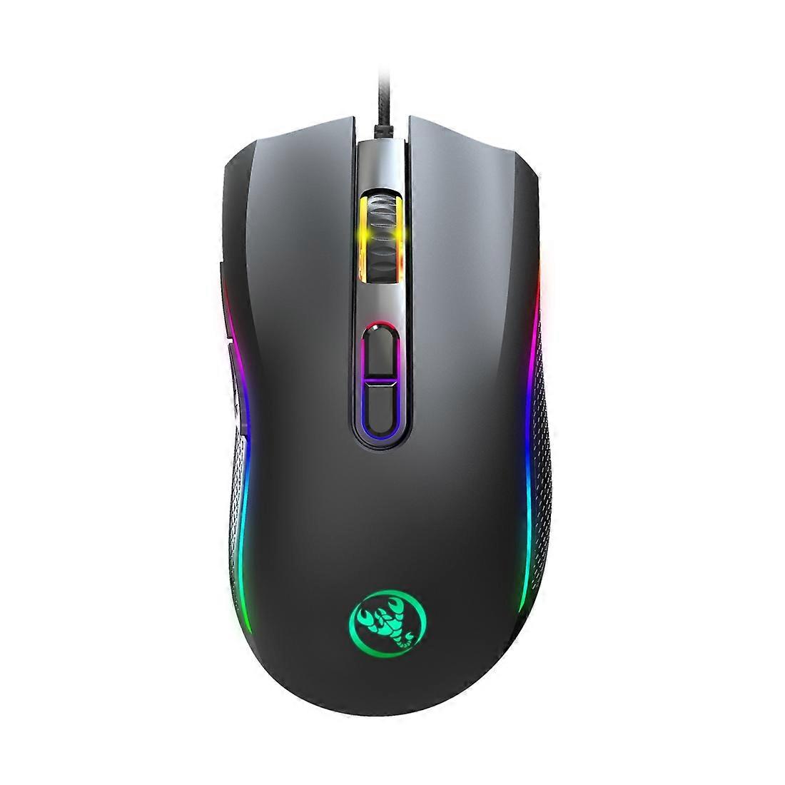 HXSJ A869RGB 7200 DPI Wired Game Optical Mouse