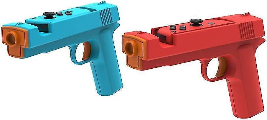 Gun Shape Handgrip Sense Joystick for Switch NS/NS OLED Controller,Gamepad Joypad Gaming Console Accessories for Switch Joycons/Switch OLED