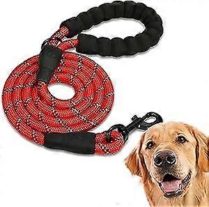 (1.5M, Red)Dog Leash, Dog Training Leash, Padded, Soft Handle, Rope for Puppies and Small, Medium and Large Dogs, 1.2 and 1.5 Meters