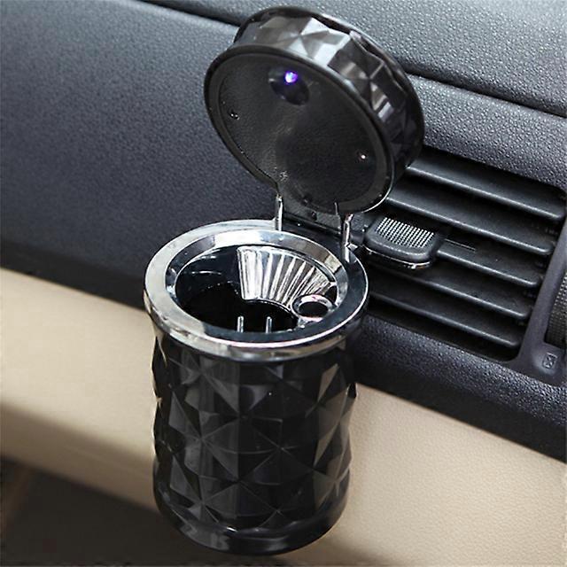 Ashtrays Universal Car Portable LED Light Ashtray Cigarette Holder Car Styling Mini Holder Trash Box