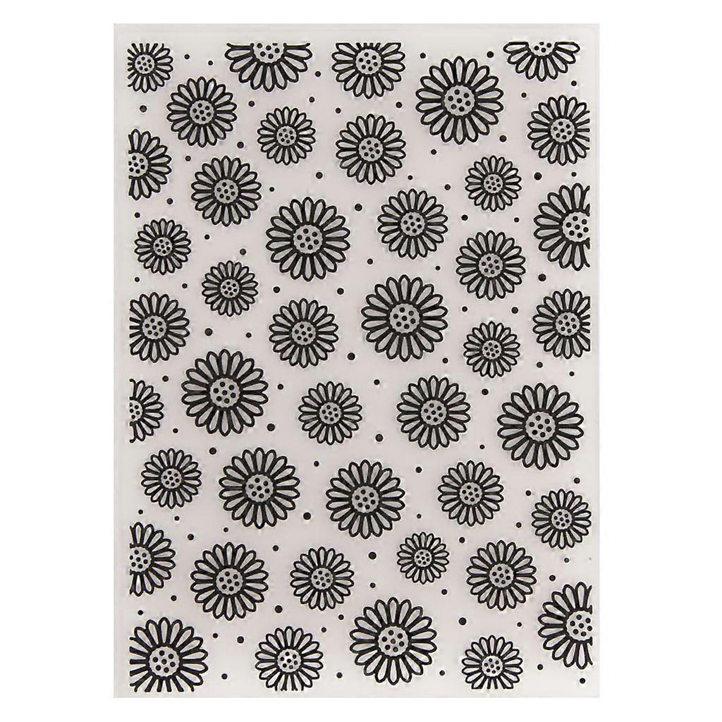 Sunflower Plastic Embossing Folder Stencil Template DIY Craft Making Scrapbook