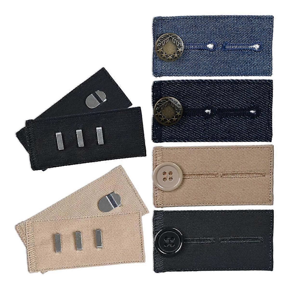 Button Extender for Pants Waist Extenders for Pants for Men and Women (6-Piece Multiple Styles) Jeans Button Extender