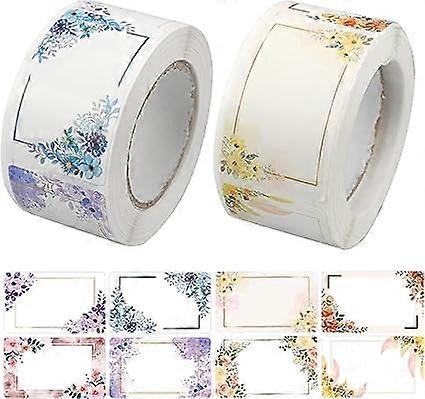 2 rolls of jam can labels (totaling 500) for kitchen use, including self-adhesive jam can labels, jam can label stickers, crafts, can labels, price la