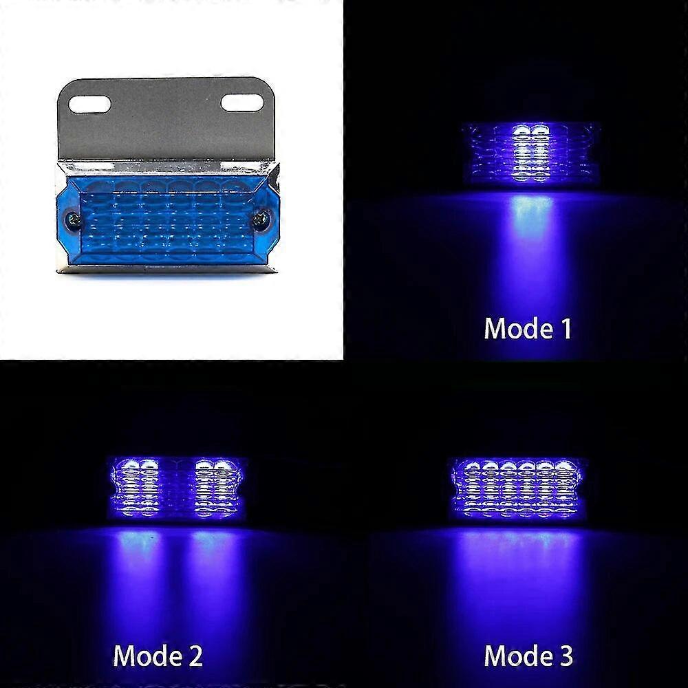10x 12V 24V LED sidemarkeringslys Blinklys Bil Udvendige lys Squarde Advarsel Baglygte Trailer Lastbil