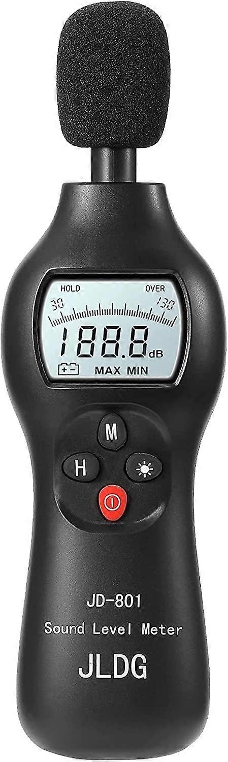 Sound Level Meter,30-130dB Digital with Max/Min/Real Time Data Hold Function,Professional High Accuracy Decibel Meter