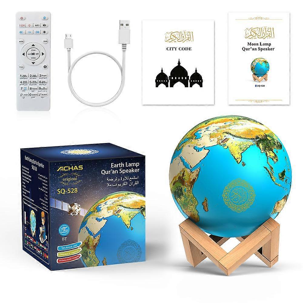AZAN Islamic Quran Speaker Night light mp3 APP control Coran Player Quran lamp with 16G memory card veilleuse coranique