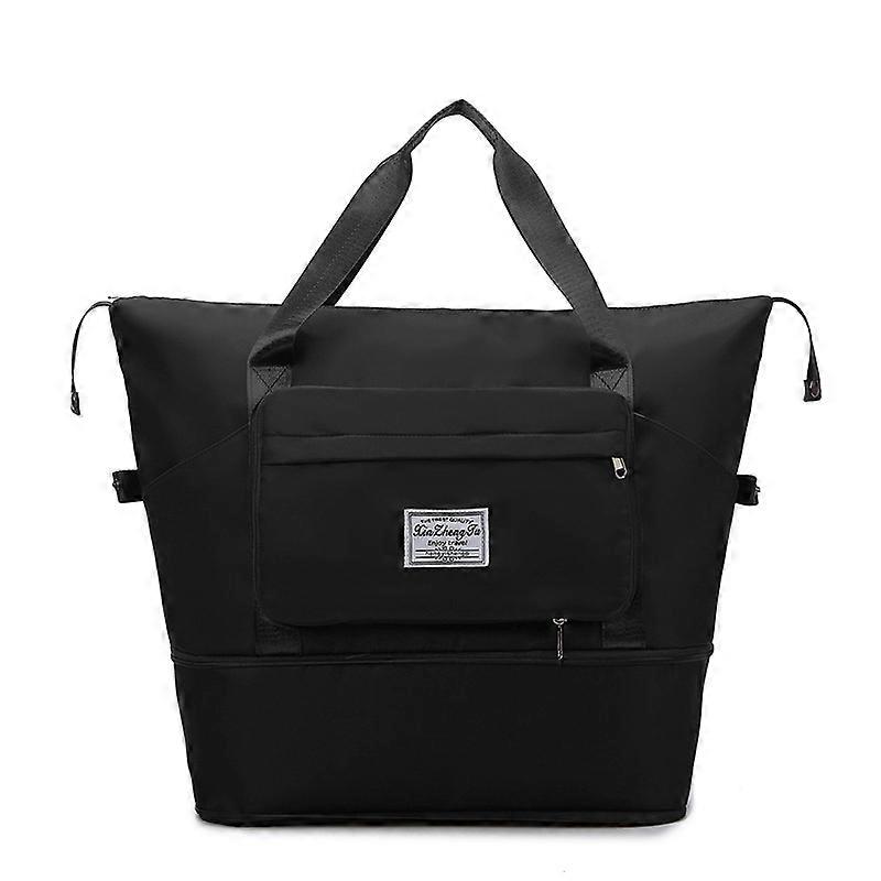 New Expandable Large Capacity Travel Bag Foldable Short Distance Duffle Bag Dry Wet Separation Fitness Sports Portable Handbag