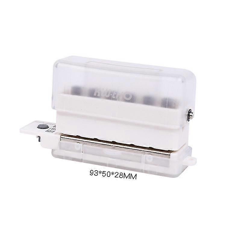 6-hole Paper Punch Handheld Plastic Hole Puncher Capacity 2 Sheets For A4 A5 B5 For Notebook Scrap