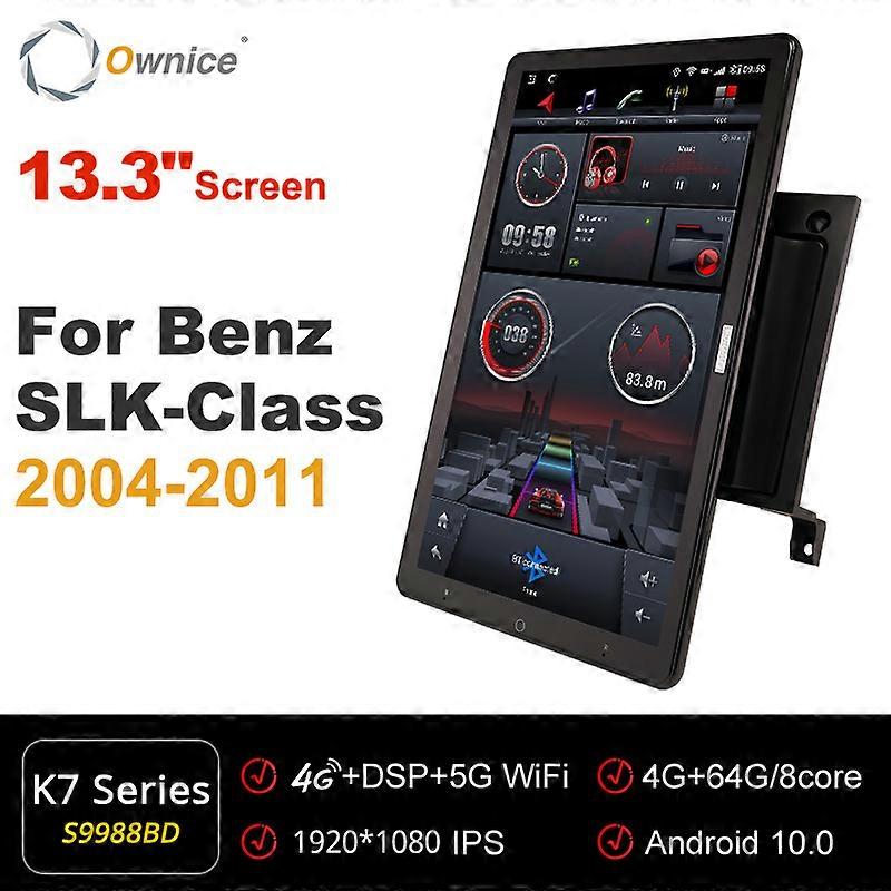 IPS DSP Android 10.0 per Mercedes-Benz SLK-Classe SLK Classe R171 2004-2011 Autoradio Video Audio 13.3'' 360 6G 128G Tesla Style