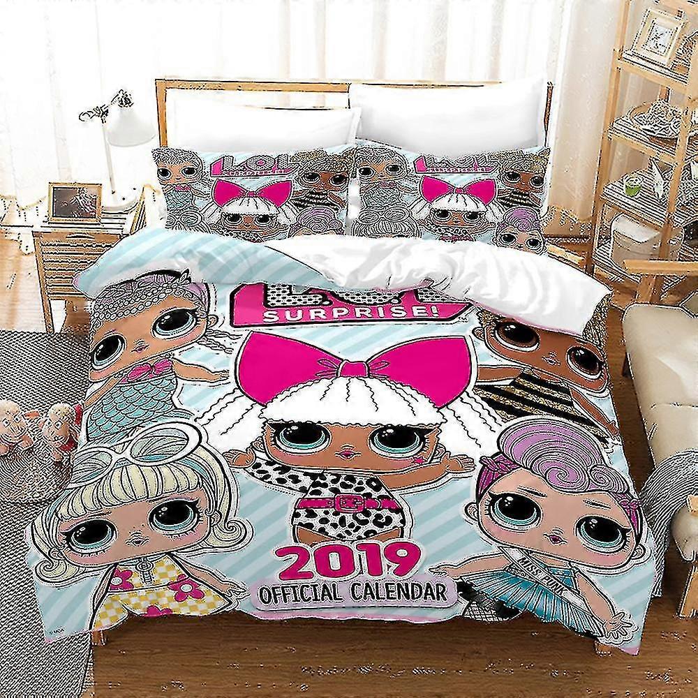 L-11 3d Printed Lol Surprise! 2/3pcs Bedding Set Duvet Cover Quilt Cover Pillowcase Kids Gift