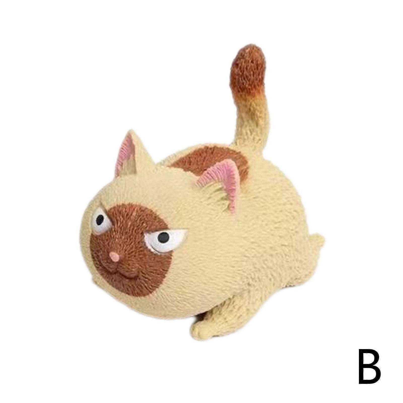 חתול מצחיק צעצוע כדור נגד לחץ חתול מעוך פנים גדולות כדור לחץ חתול כועס צעצועי אוורור בעלי חיים ילדים מבוגרים צעצוע נגד לחץ